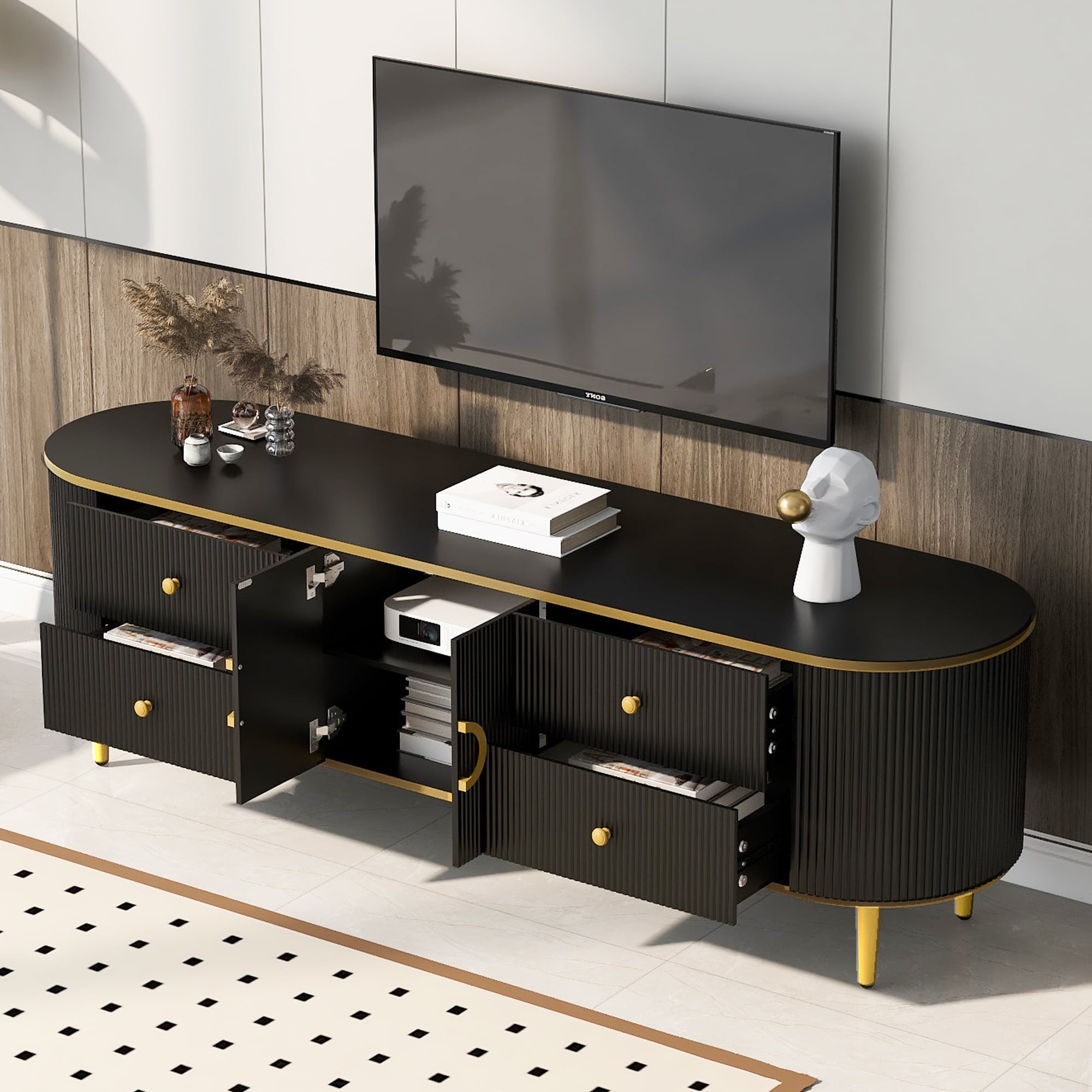 JIMSMAISON JMUCTS23B Tv-Stands - View #3