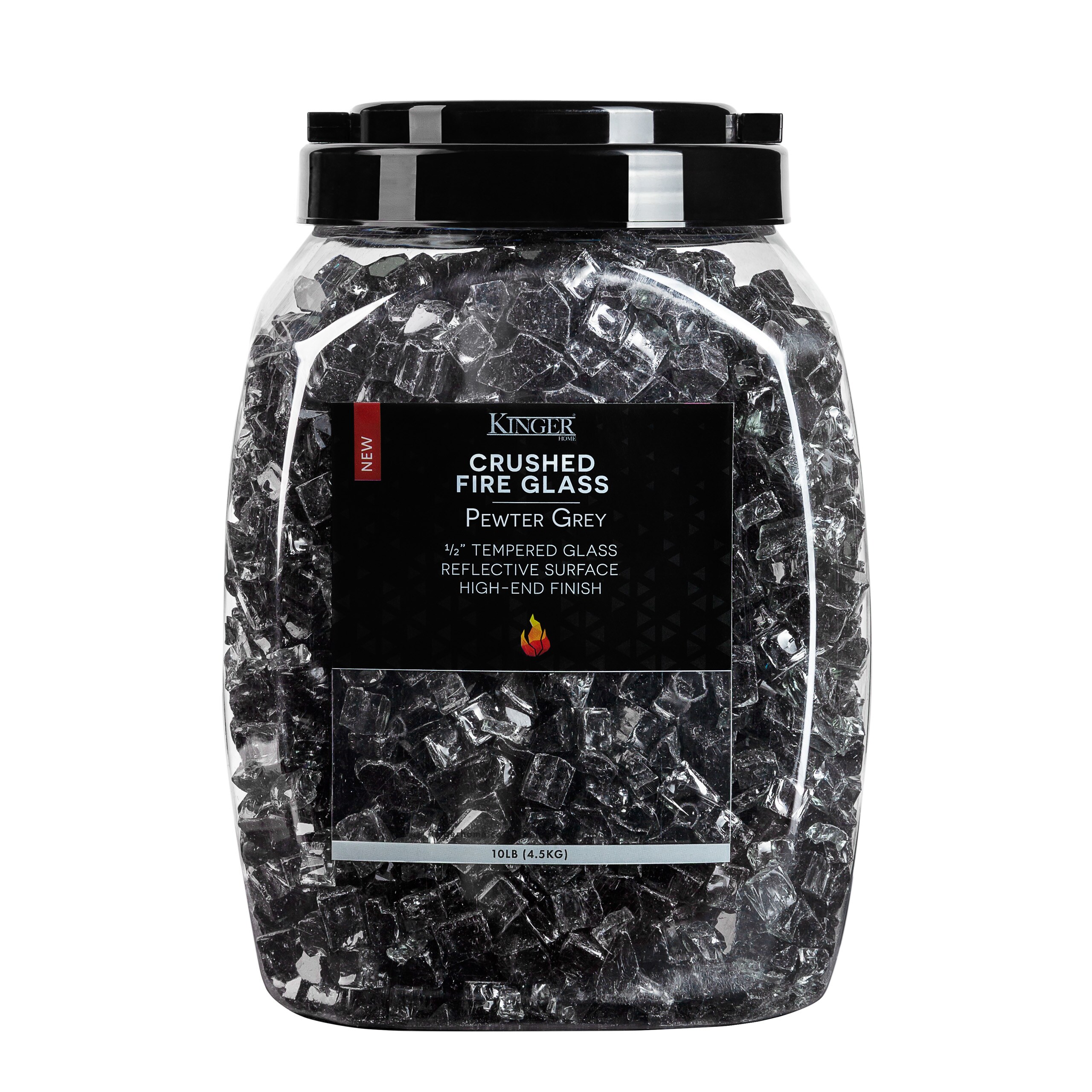 Kinger Home FG-001-PTGRY-R Fire-Glass - View #4