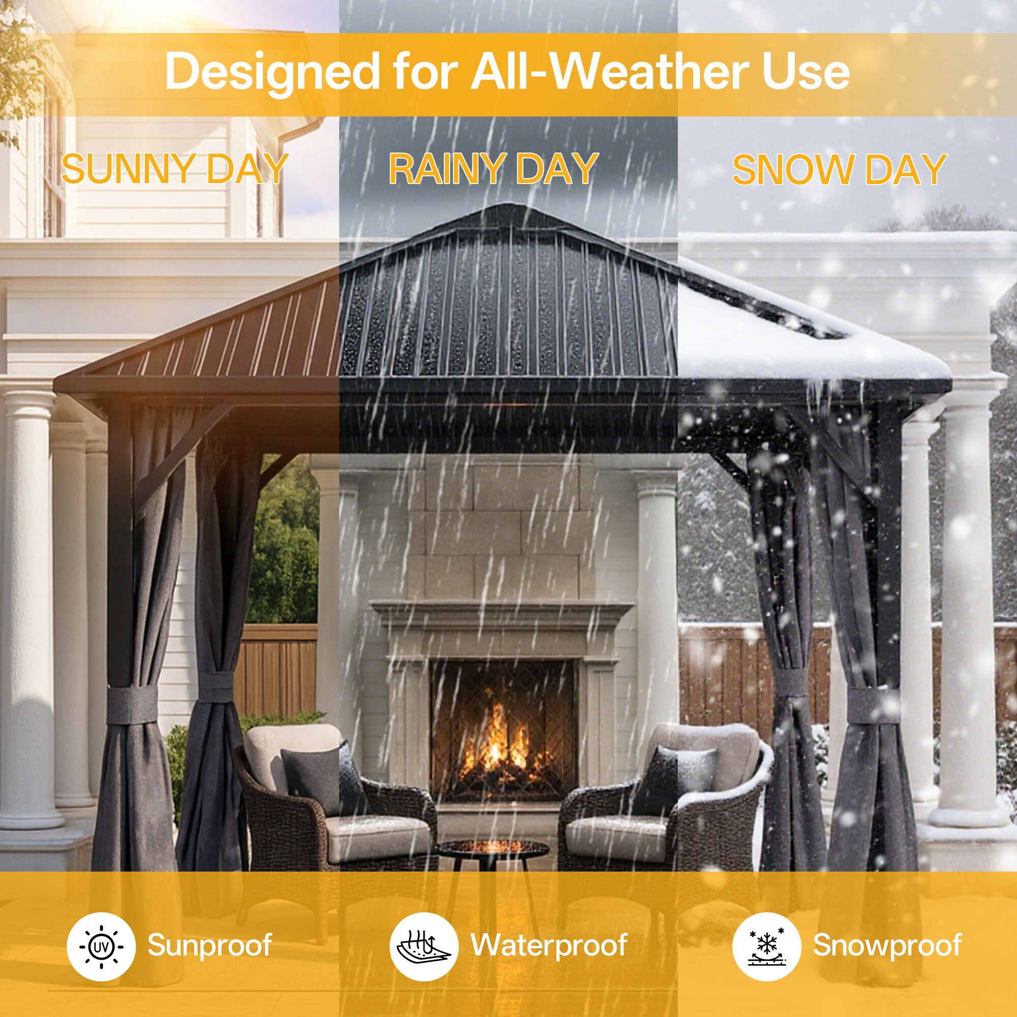 Bybafun YE3500002 Wood-Resin-Gazebos - View #5