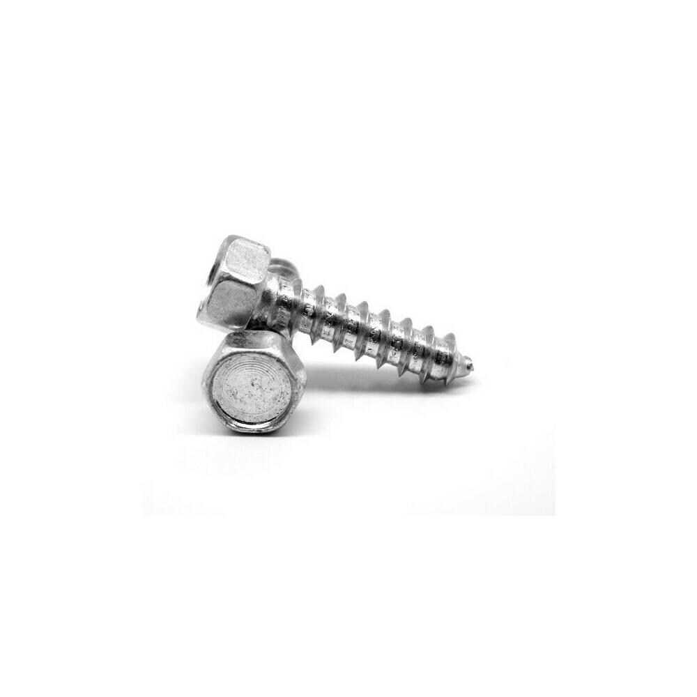 ASMC Industrial ASMC103221  0.31 x 1 Hex Head Type A Sheet Metal Screw, Low Carbon Steel- Zinc Plated- 1250 Piece