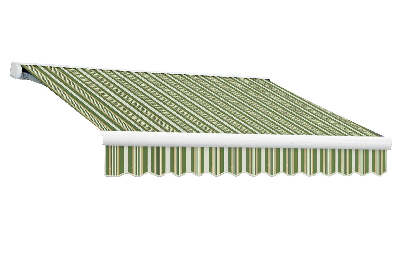 Awntech 765 In Wide X 36 In Projection X 44 In Height Fabric Striped Windowdoor Awning At 0650