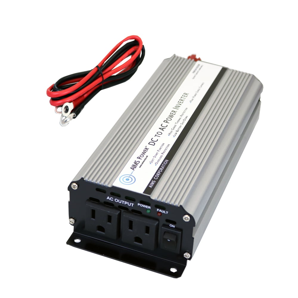 800 Watt Modified Sine Wave Power Inverter with Low Voltage Battery Cut Off - Power Inverter Type | - AIMS Power PWRINV800WA