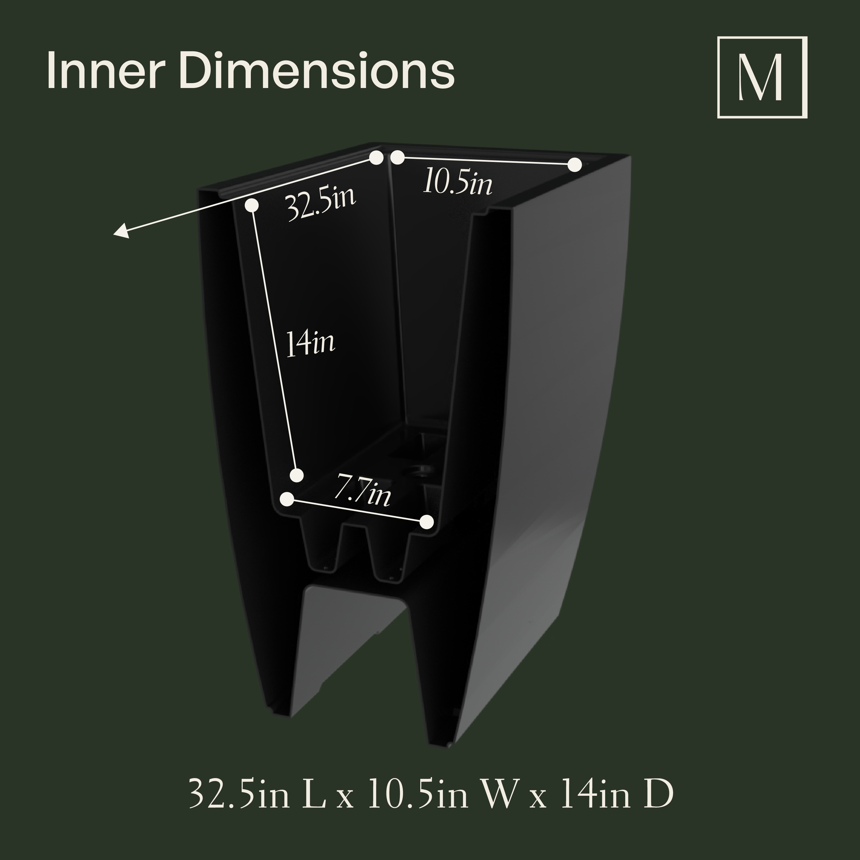 Mayne 8836-B Planter-Window-Box - View #8