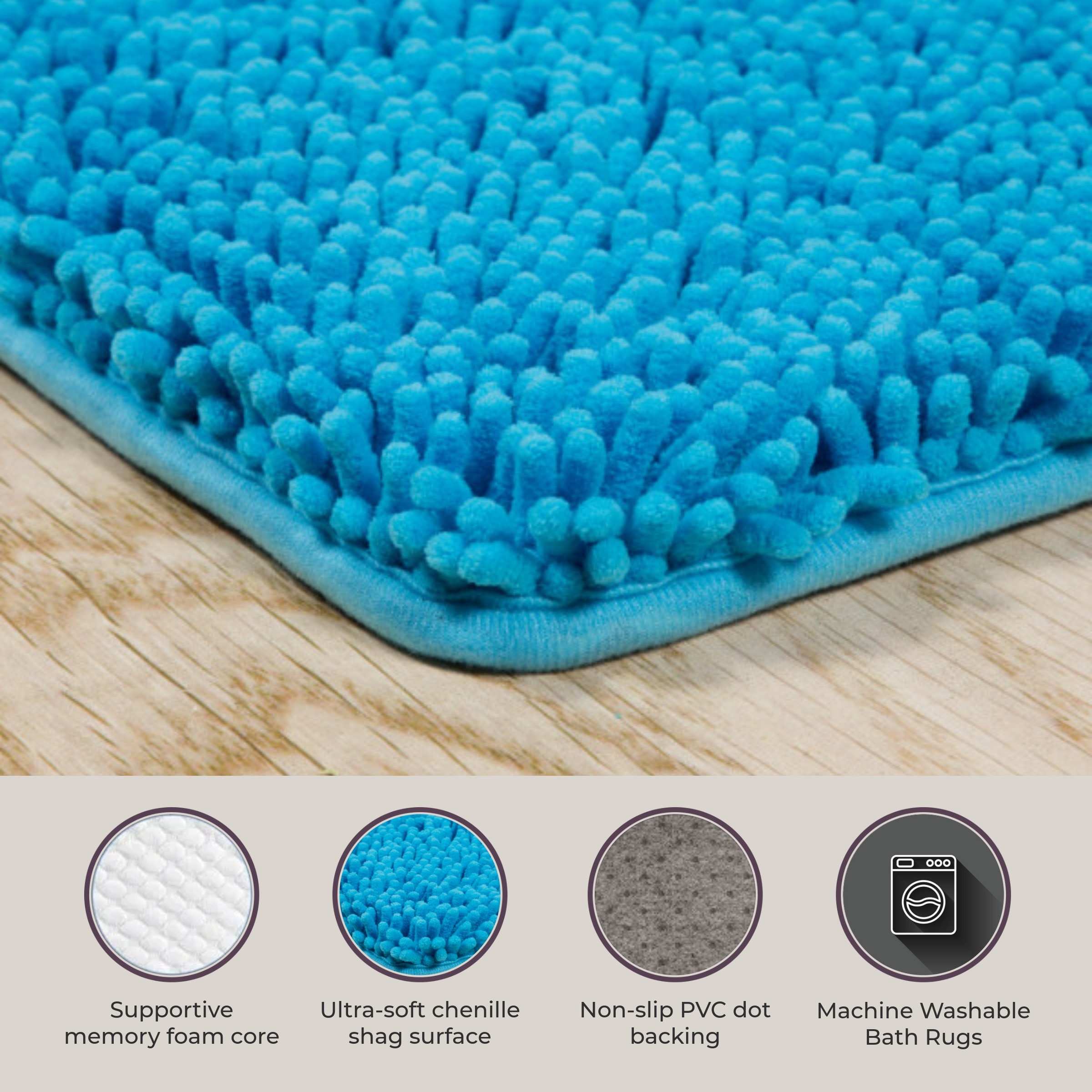 Hastings Home 212121RZW Bath-Rugs - View #5