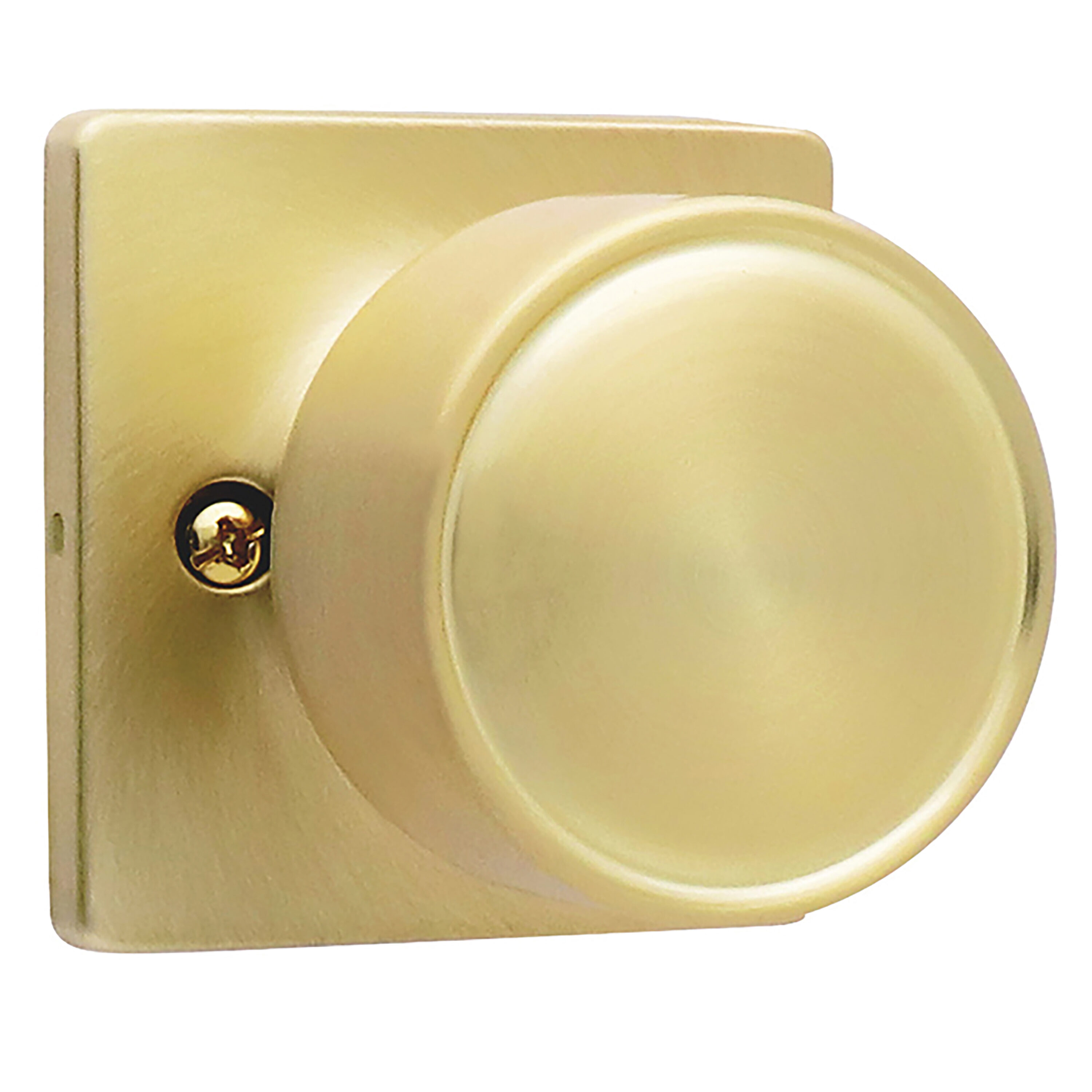 Honeywell Satin Gold Interior/Exterior Keyed Entry Door Handle in