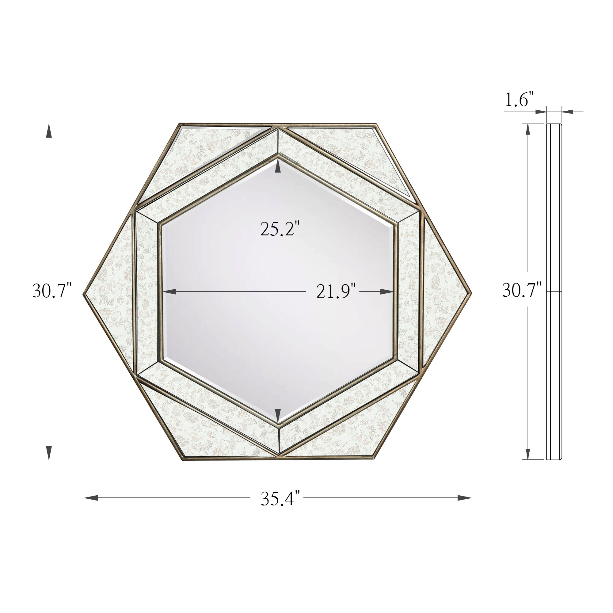 LNC MZR36RFU0101Y8 Decor-Mirrors - View #6