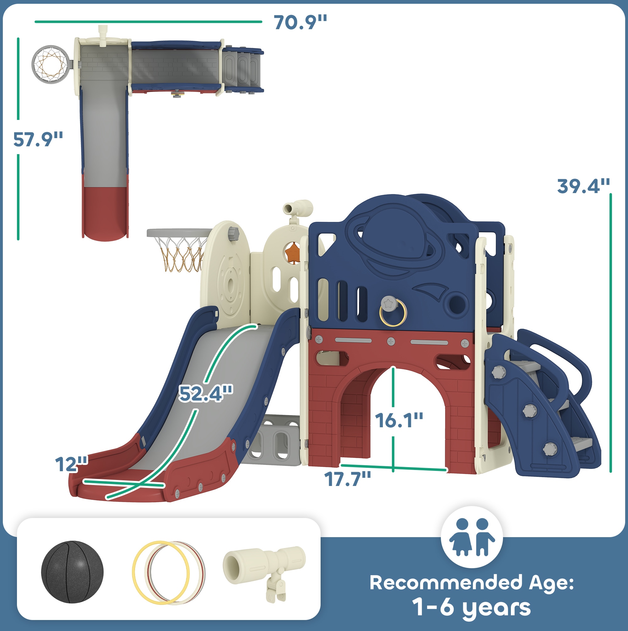 Qaba 331-086V00BU slides - View #3
