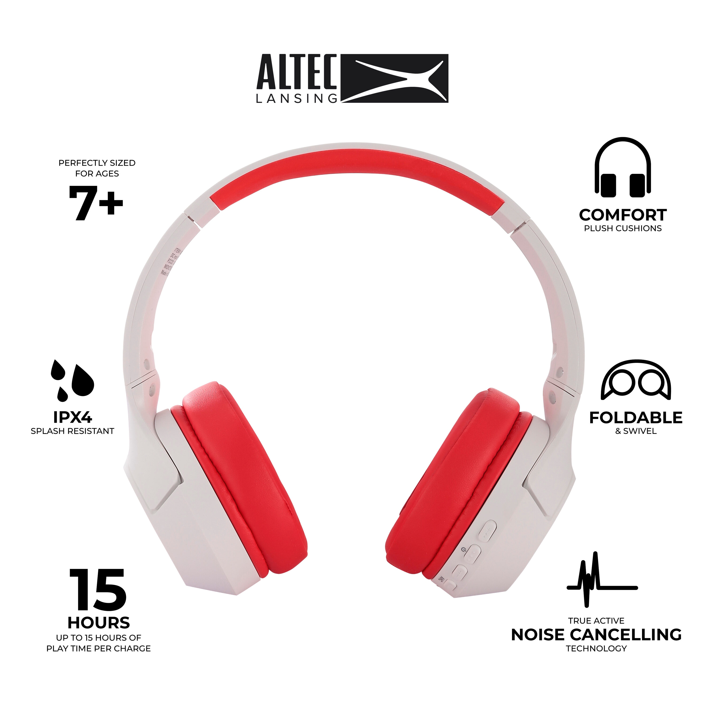 Altec Lansing MZX4500-WORED headphones - View #2