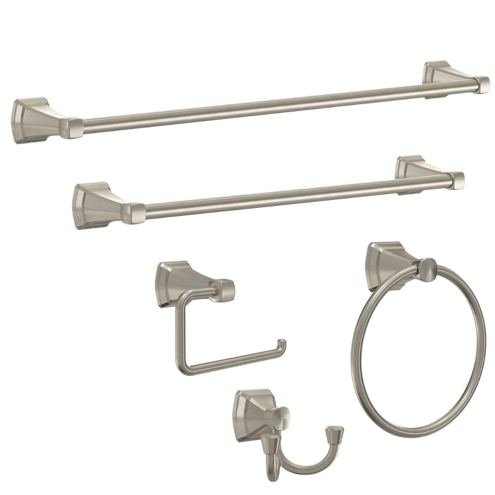 Solid Brass 88 Series Bath Hardware Collection - Double Robe Hook in  Brushed Nickel by Deltana Hardware - 88DRH-15