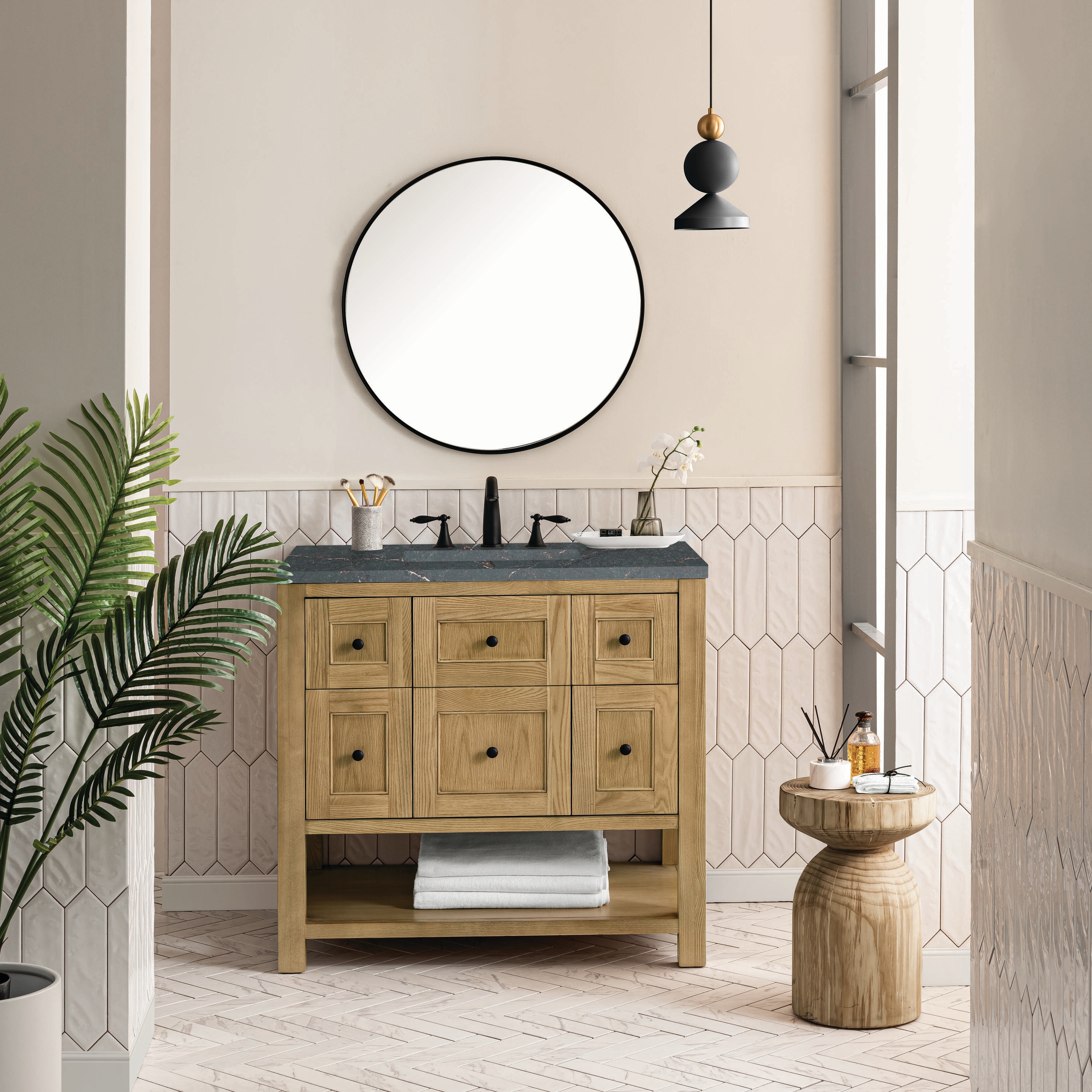James Martin Vanities 330-V36-LNO-3PBL Bath-Vanity-Combo - View #2