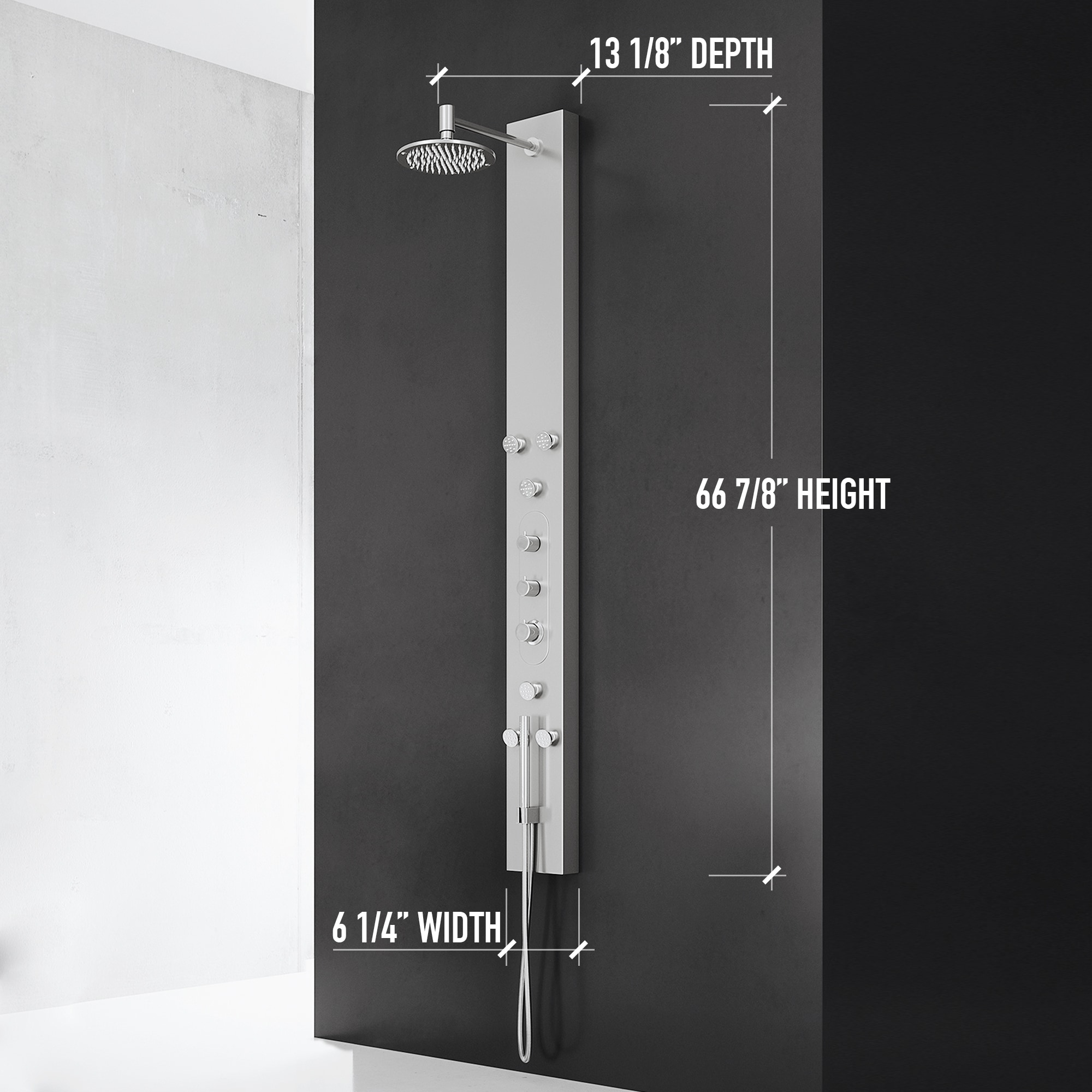 VIGO VG08001 Showerhead-Bar-Panels - View #9