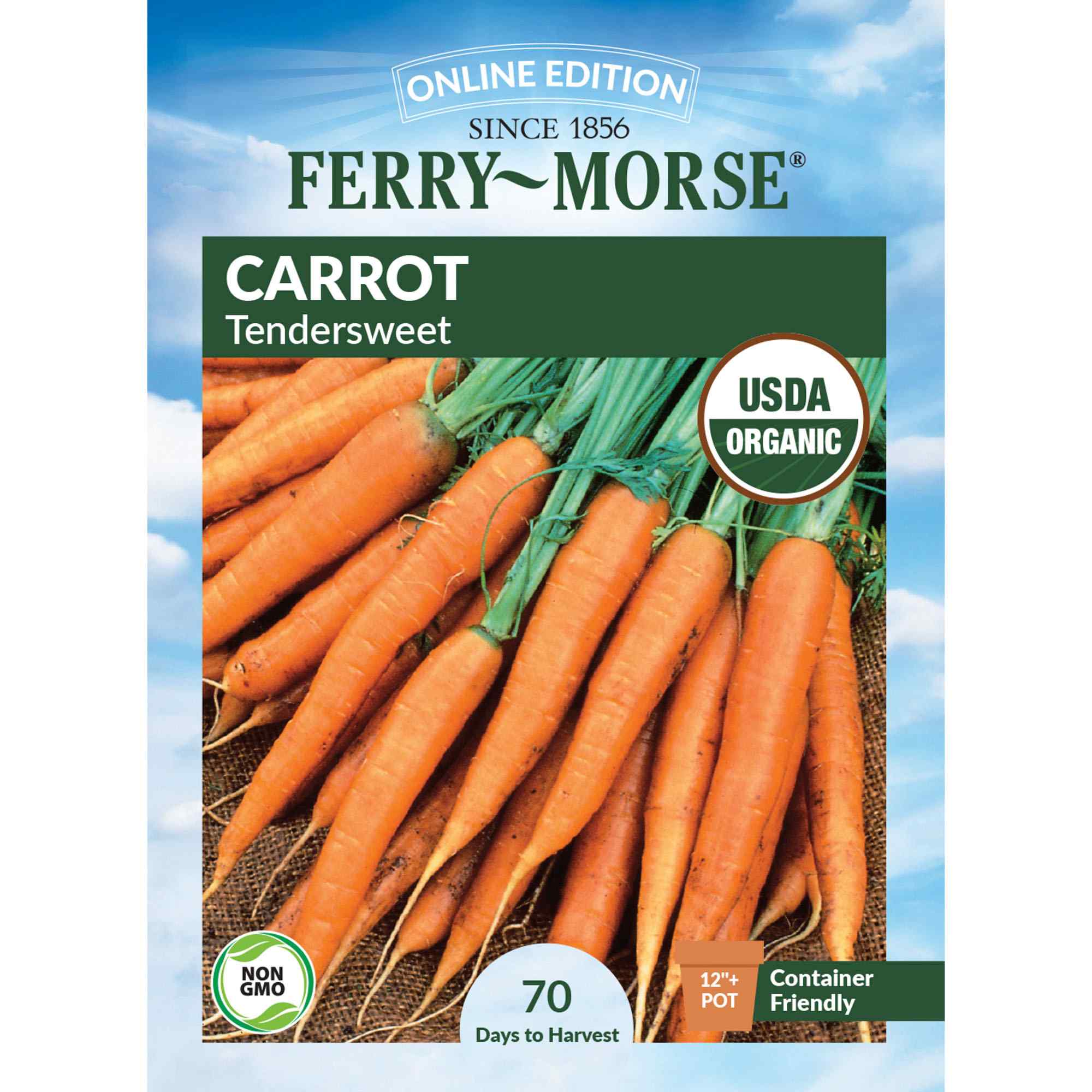 Ferry-Morse LC25.9631 Organic Carrot Seeds 1.3 Gram(s)