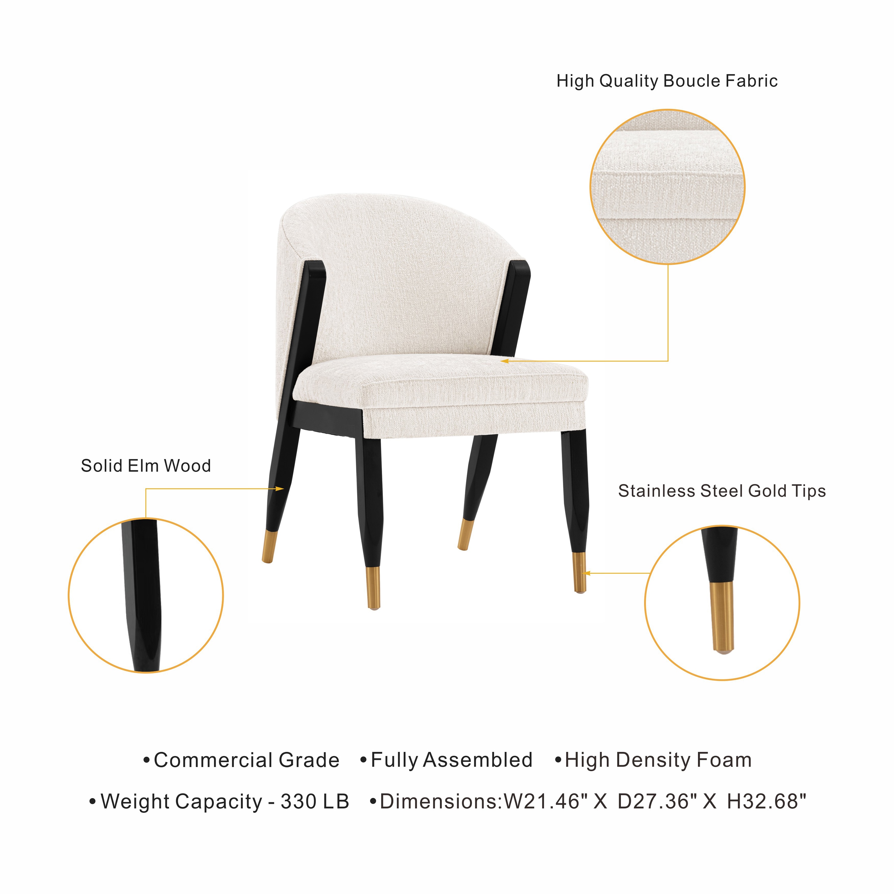 Manhattan Comfort 2-DC075-CR Dining-Chairs - View #4