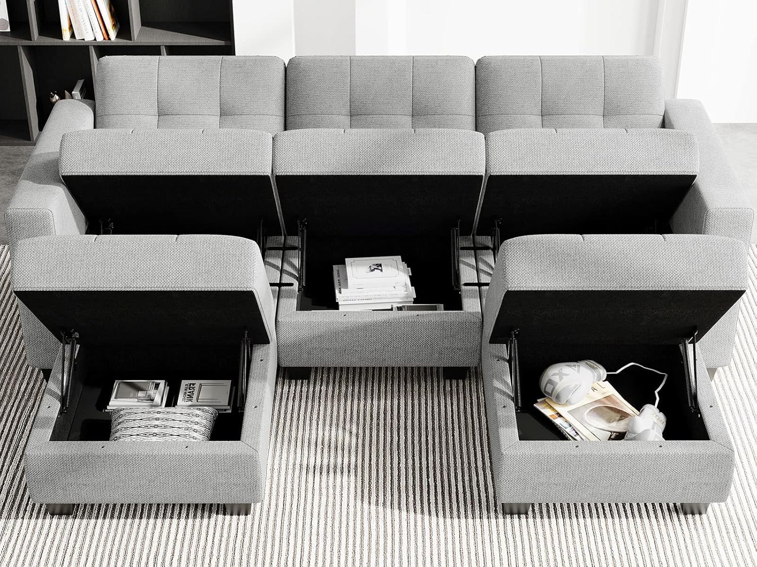 Belffin BF197-A3B2C-GRAY futons - View #3