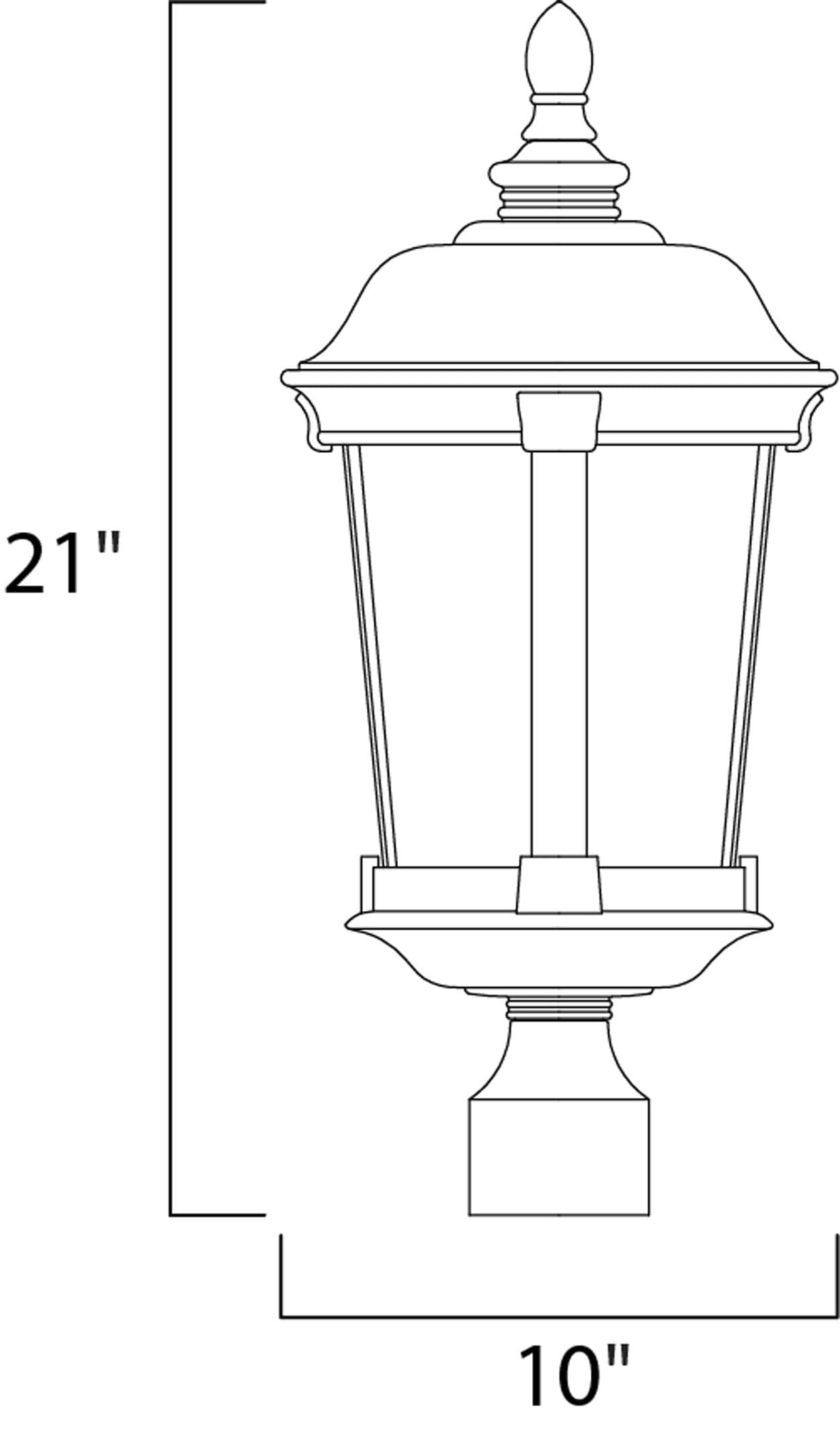 Maxim Lighting 40091CDBZ Post-Lights - View #2