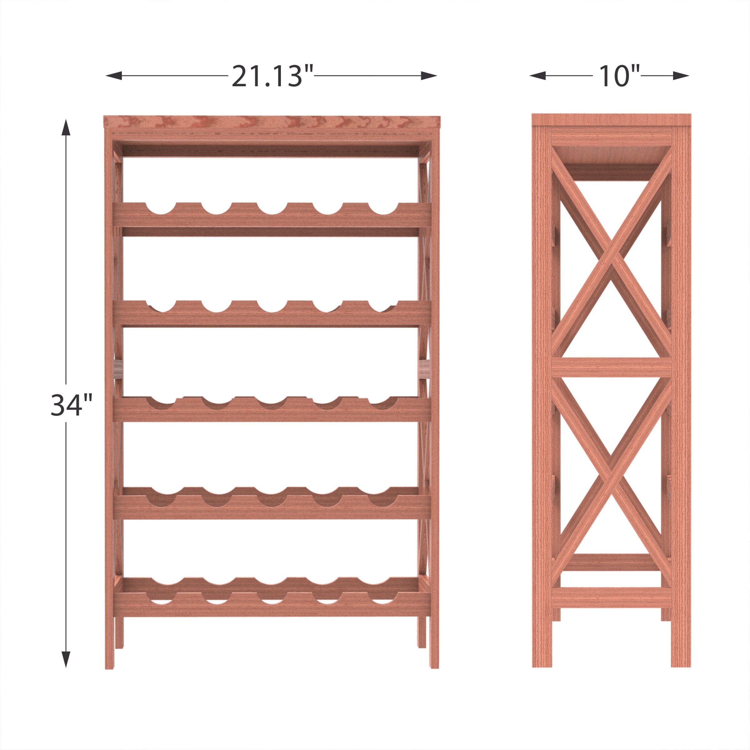 Hastings Home 809270OTY Wine-Racks - View #4