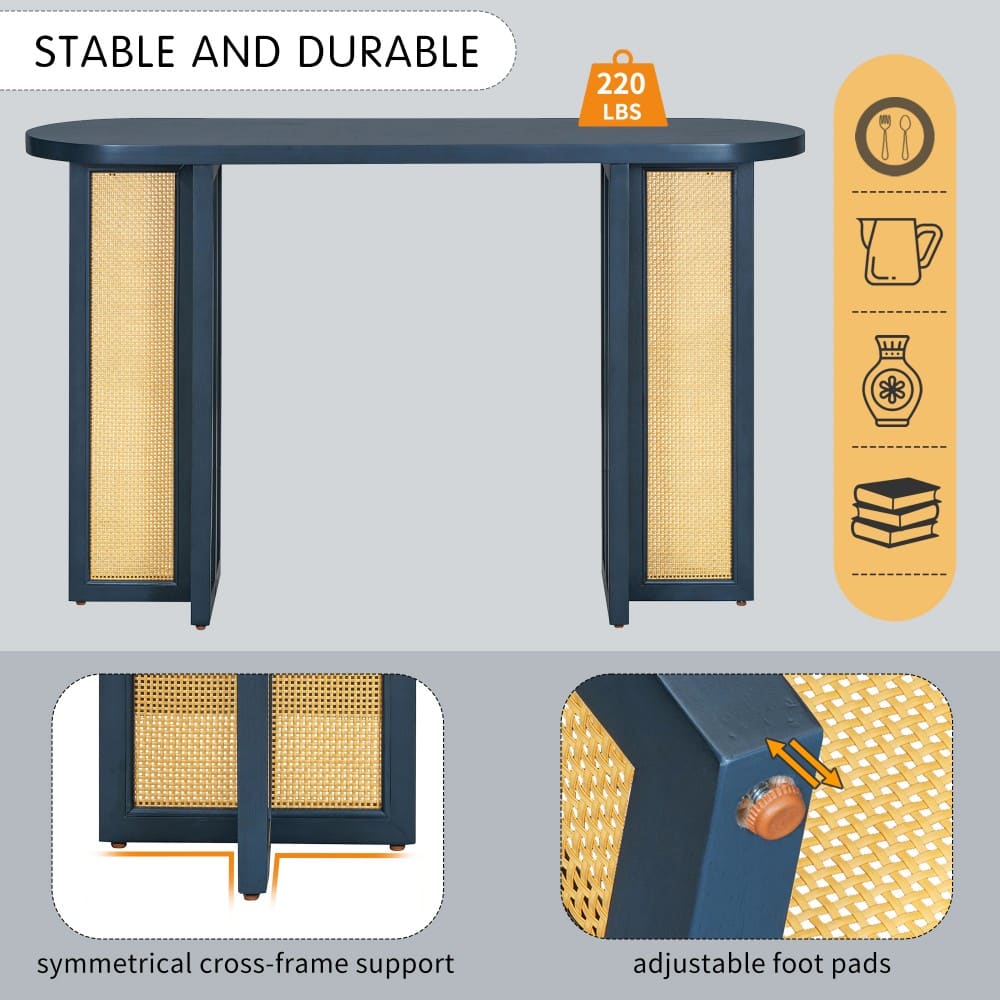 Coolbibila MYA-CONSOLE-BLUE Console-Sofa-Tables - View #6