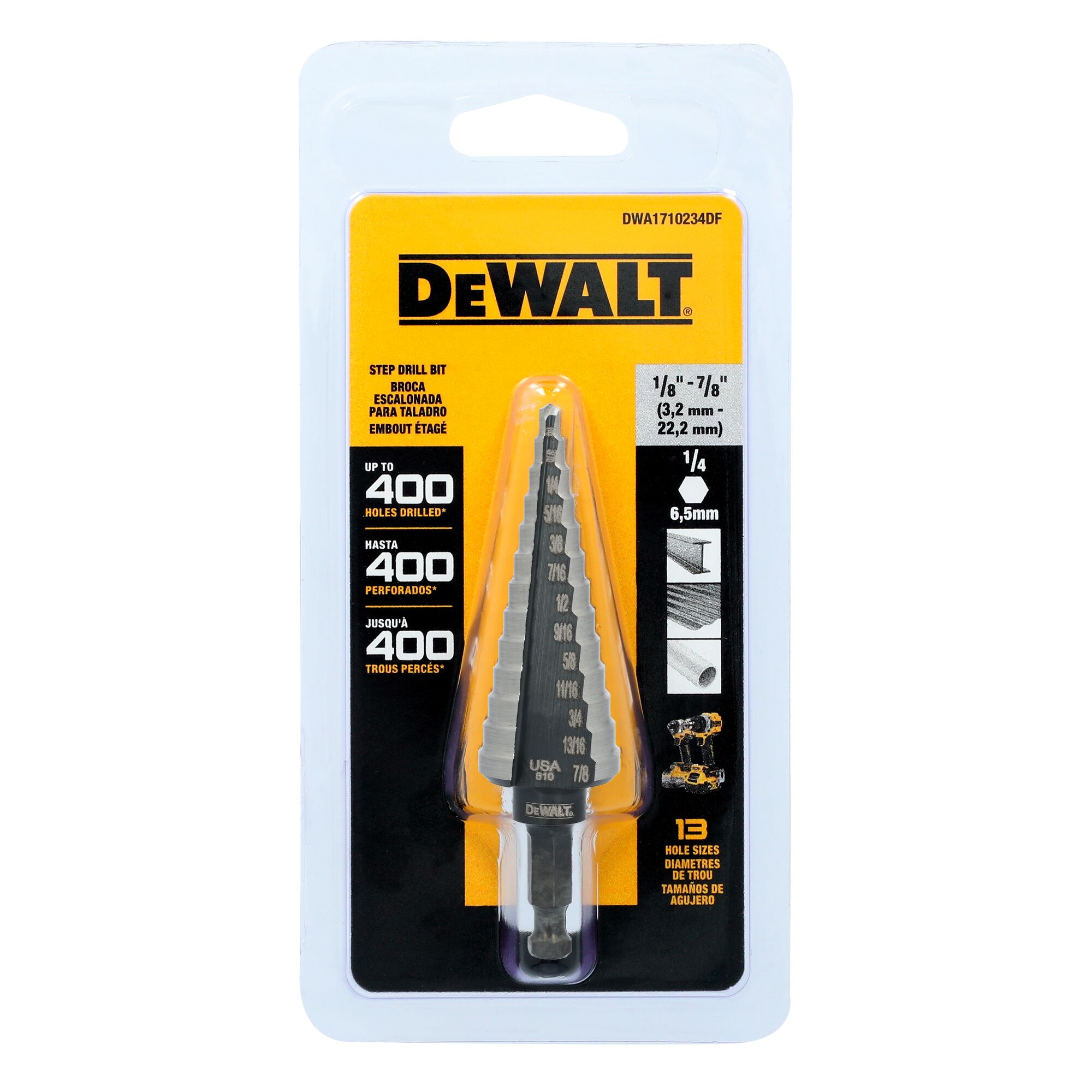 DEWALT DWA1710234DF Metal-Step-Drill-Bits - View #5