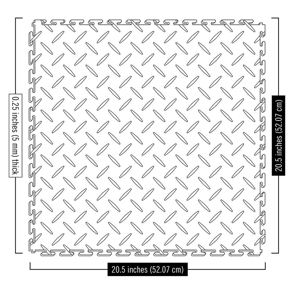 Black & White Retro Diamond Tile Style Candy Vinyl Flooring – More