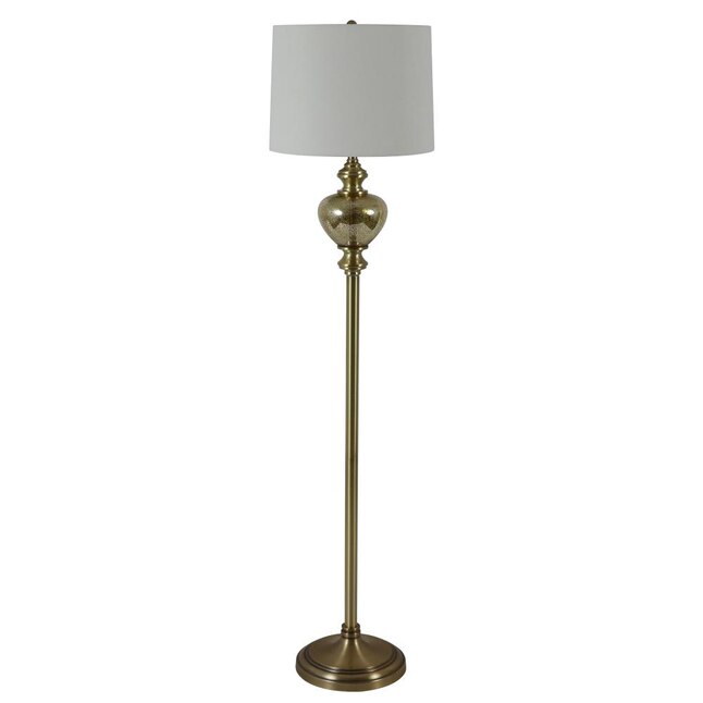 Gold Mercury Glass Floor Lamp, Hammered Metal Floor Lamp Gold