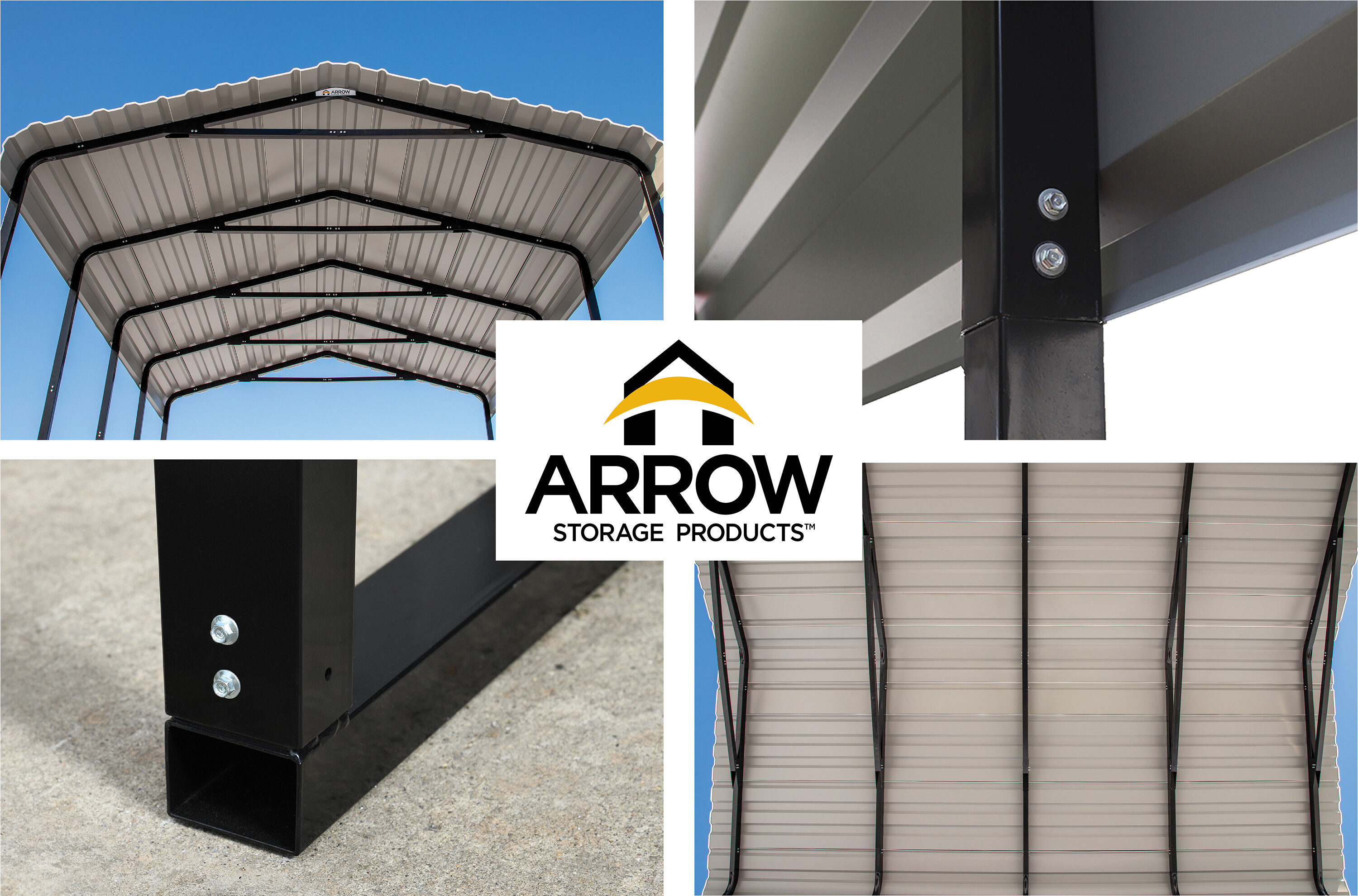 Arrow CPHC143314 Carport-Covers - View #8