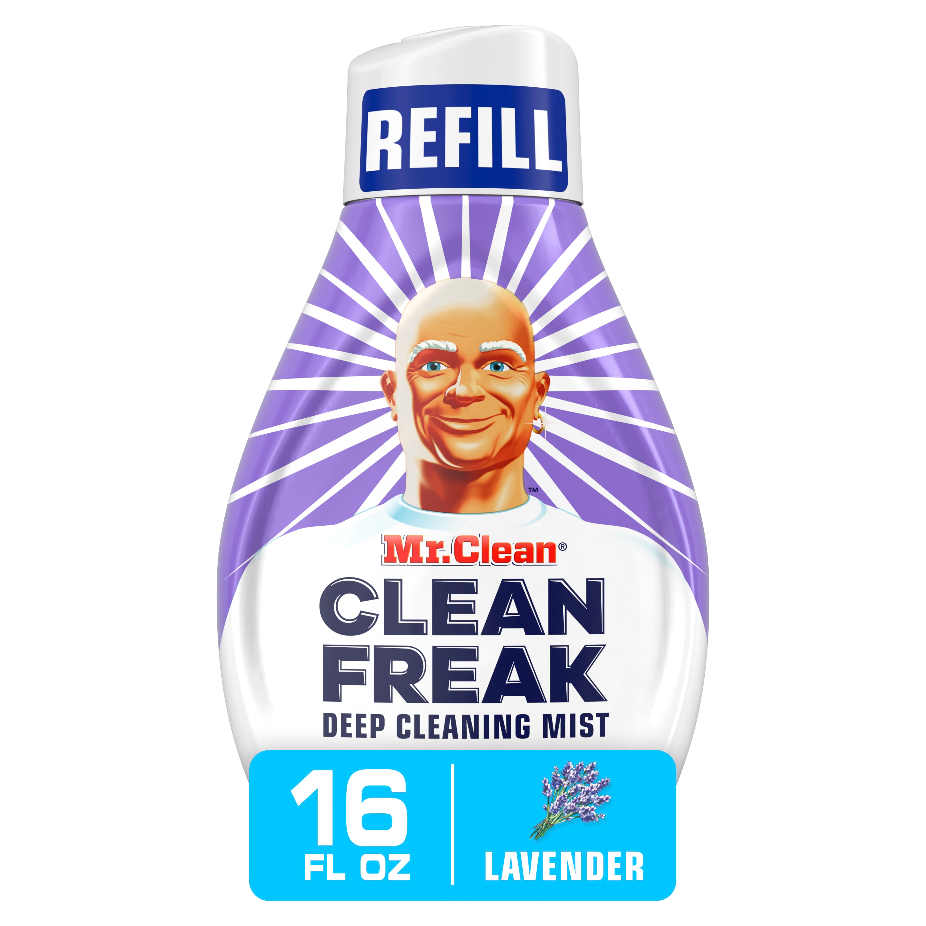  Mr. Clean All Purpose Cleaner, Clean Freak Mist Cleaning Kit  for Bathroom & Kitchen Cleaner, Lemon Scent, Includes 1 Spray Bottle (16  oz) and 1 Large Refill (30.9 oz) : Health & Household