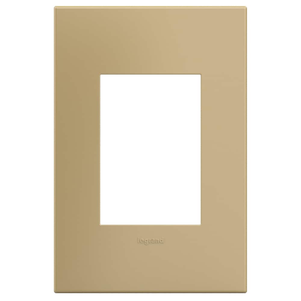 Legrand AWP1G3GS4 adorne 1 -Gang Specialty Size Golden Sands Plastic Indoor Screwless Square Wall Plate