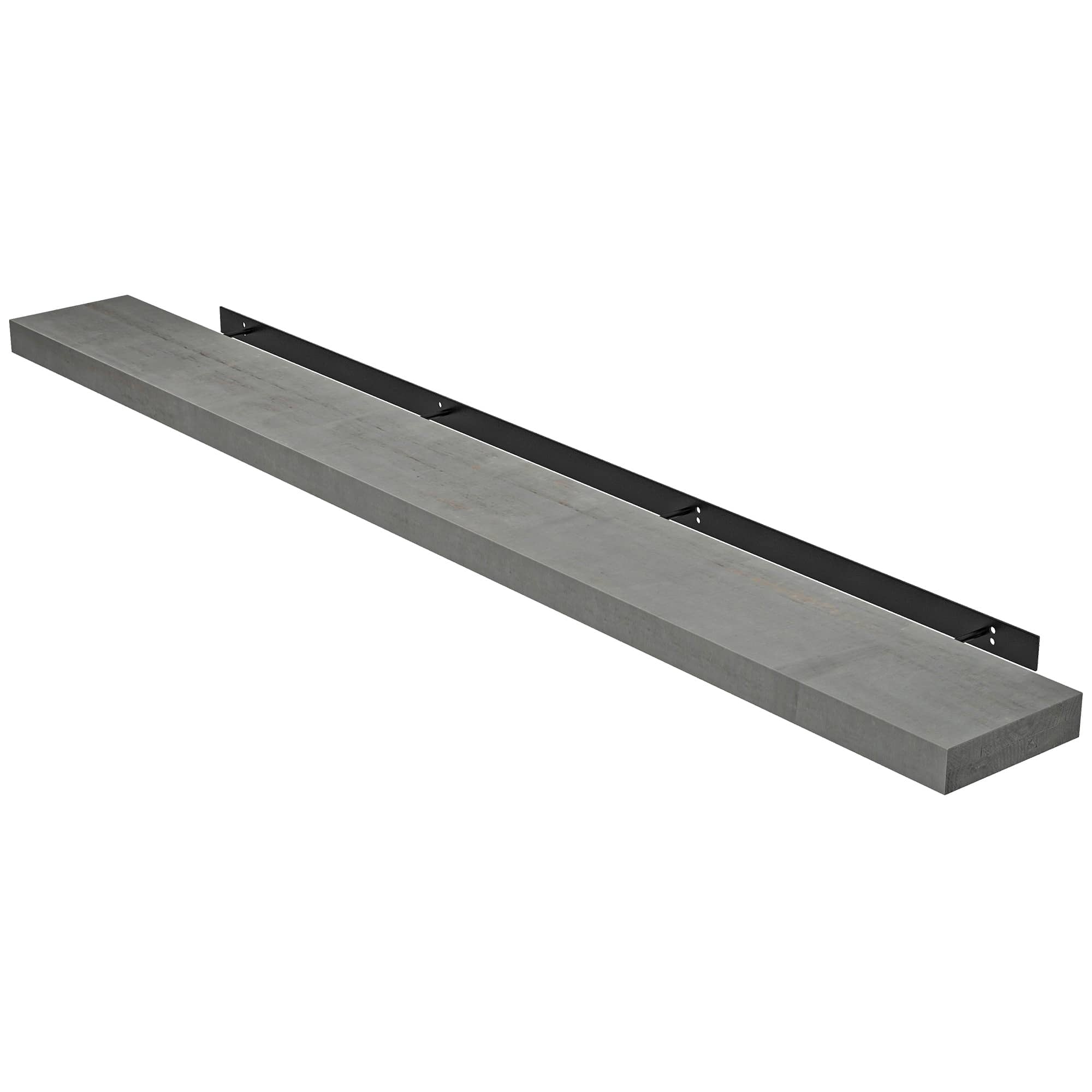 Vynxaria LEXY1645-DJBJ-SM004 72 in Solid Fir Floating Mantel Shelf Rustic Gray 1pc Handmade Wall Mount Decorative Beam Decorative Wall Shelf
