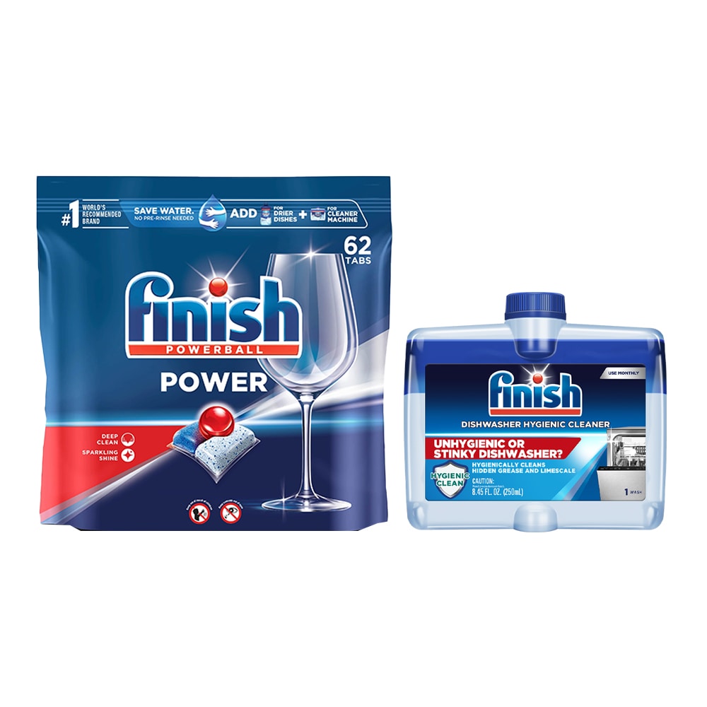 Shop Finish Power 62-Count Dishwasher Detergent & Jet Dry Rinsing Agent  Bundle at