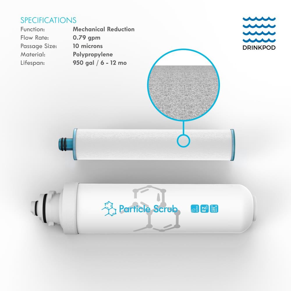 KENMORE Particle Pod Filter - Replacement Filter Cartridge for Drinkpod and KENMORE Water Purification Appliances
