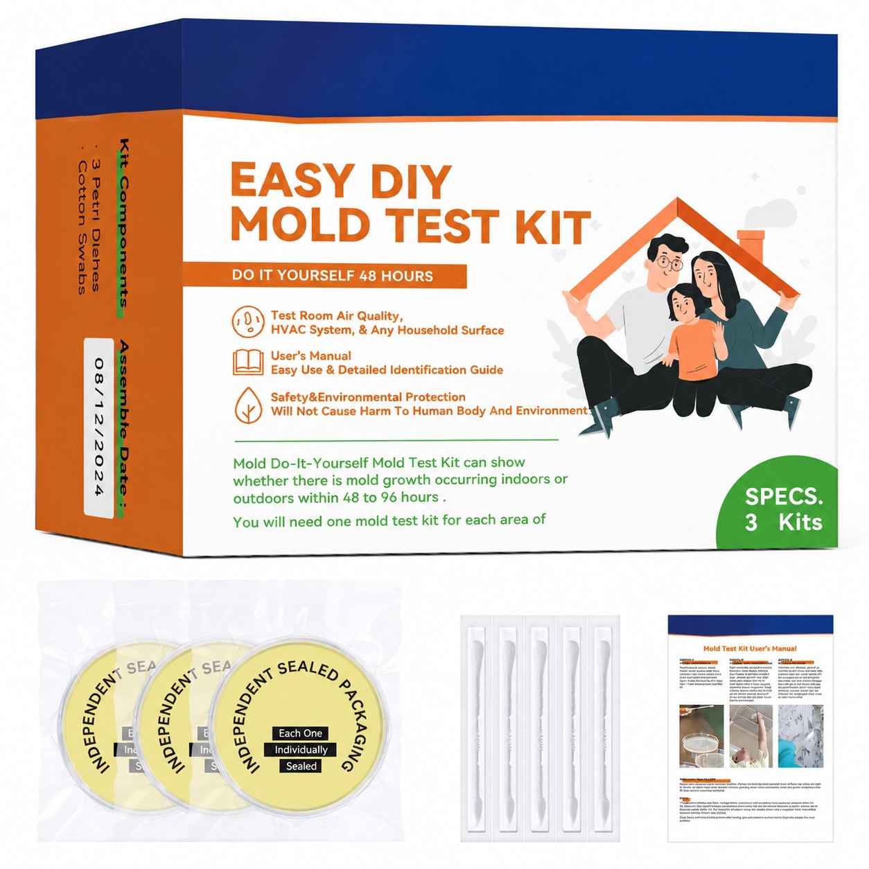 LAIFUCAM - Home Water Testing Kit Safe Water Quality Tester for Drinking Water Multi Purpose Wat...