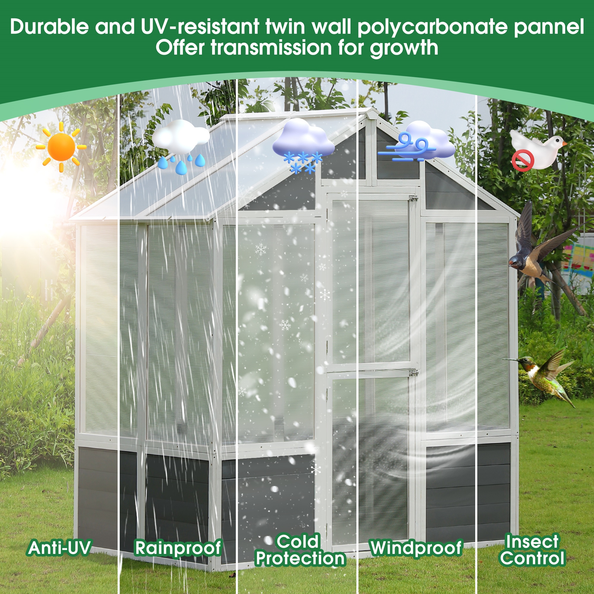 BABOOM BOM-W1850S-OR greenhouses - View #5