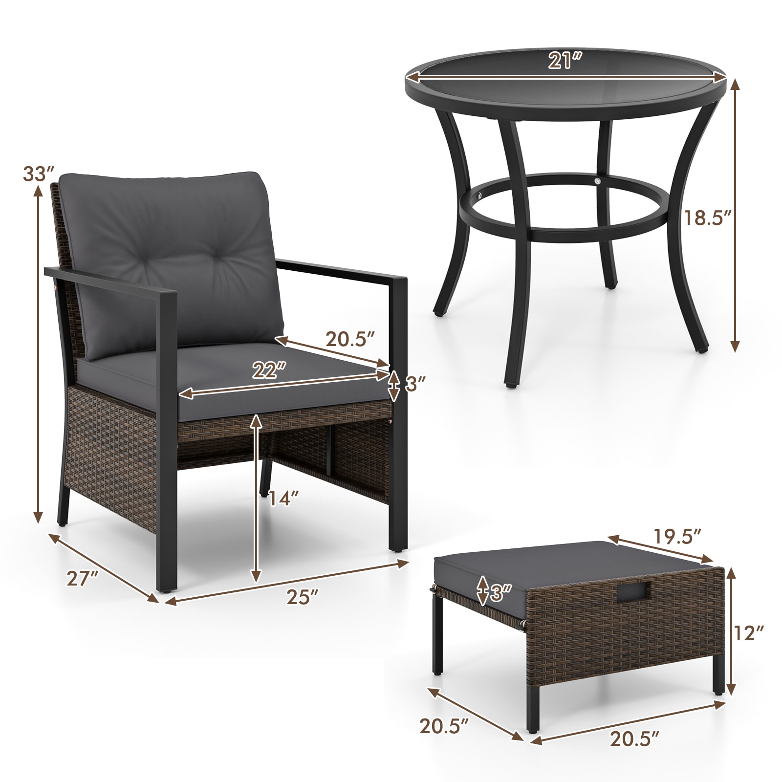  AA360GR Patio-Conversation-Sets - View #2