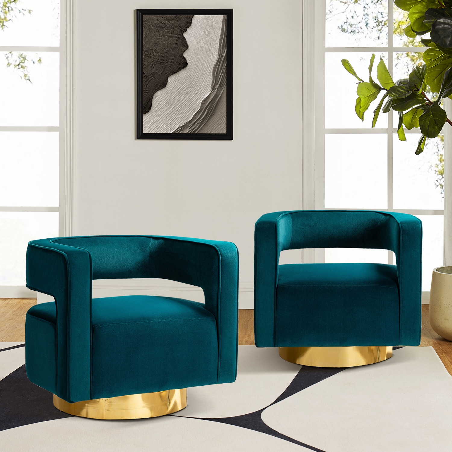 14 Karat Home CHM0141-TEAL chairs - View #6