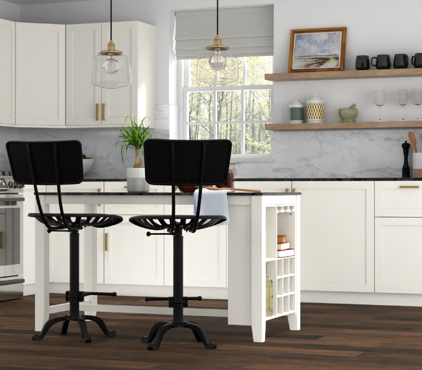 Carolina Cottage 3400WB-BLK stools - View #8