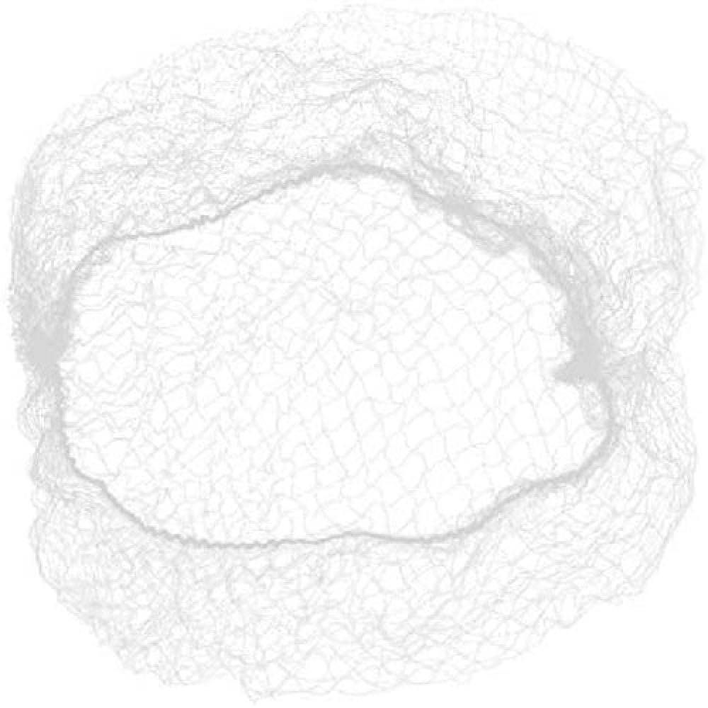 BISON LIFE BLKC-ES-22DH-9W-288 22 In Valentina Invisible White Hair Net- Breathable, Lightweight, 288 Pack