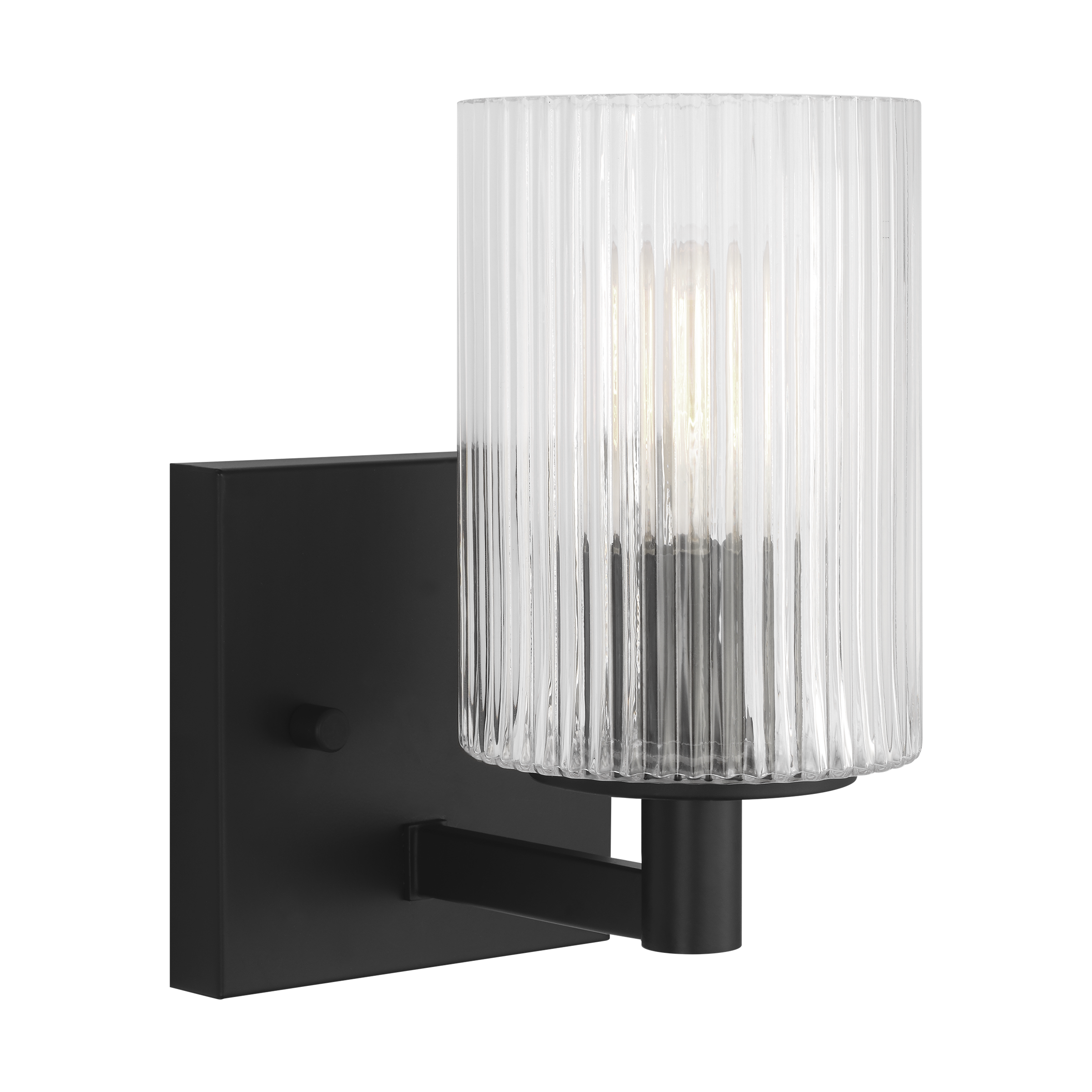 Generation Lighting GLV1041EN/MBK Lando 4.75-in 1 -Light Black Transitional Vanity light