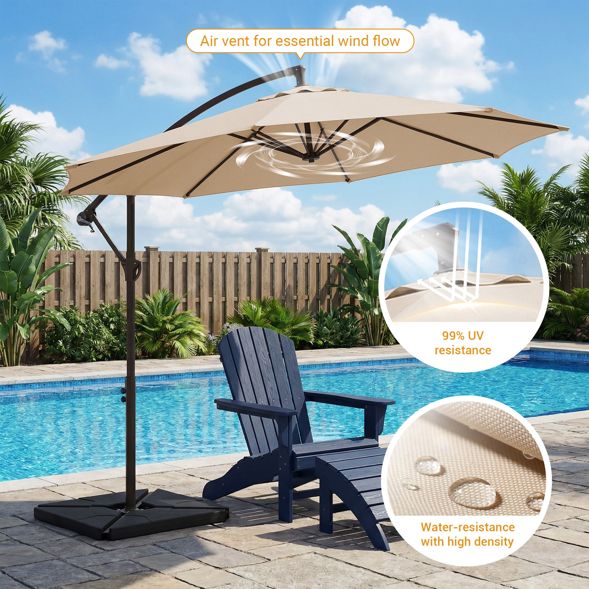 JEAREY JE-XHL-WH-Q Umbrellas-2 - View #4