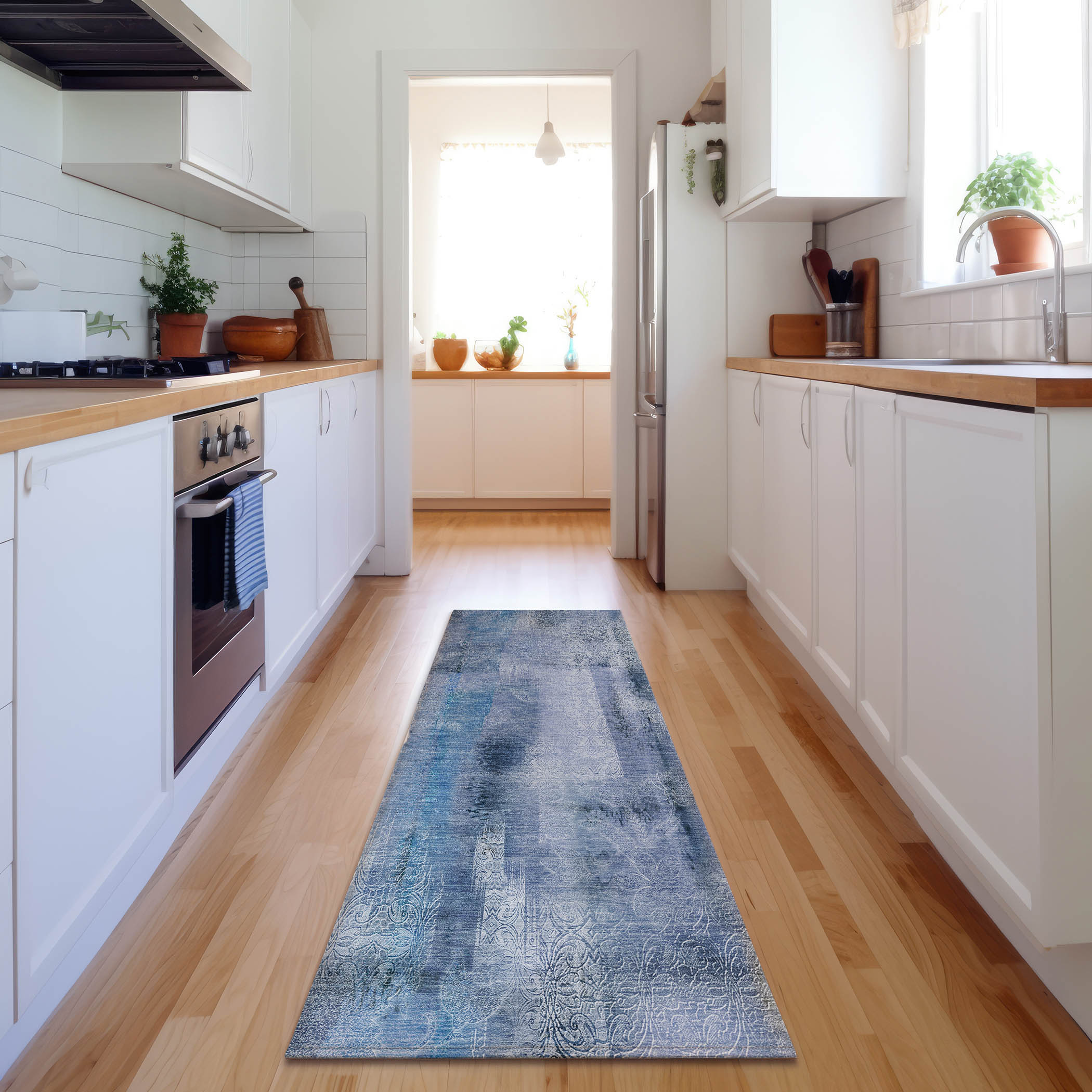 Addison Rugs AMF540TE30X46 Mayfield AMF540TE 2 x 3 (ft) Loomed Polyester Teal Rectangular Indoor Geometric Machine washable Area rug
