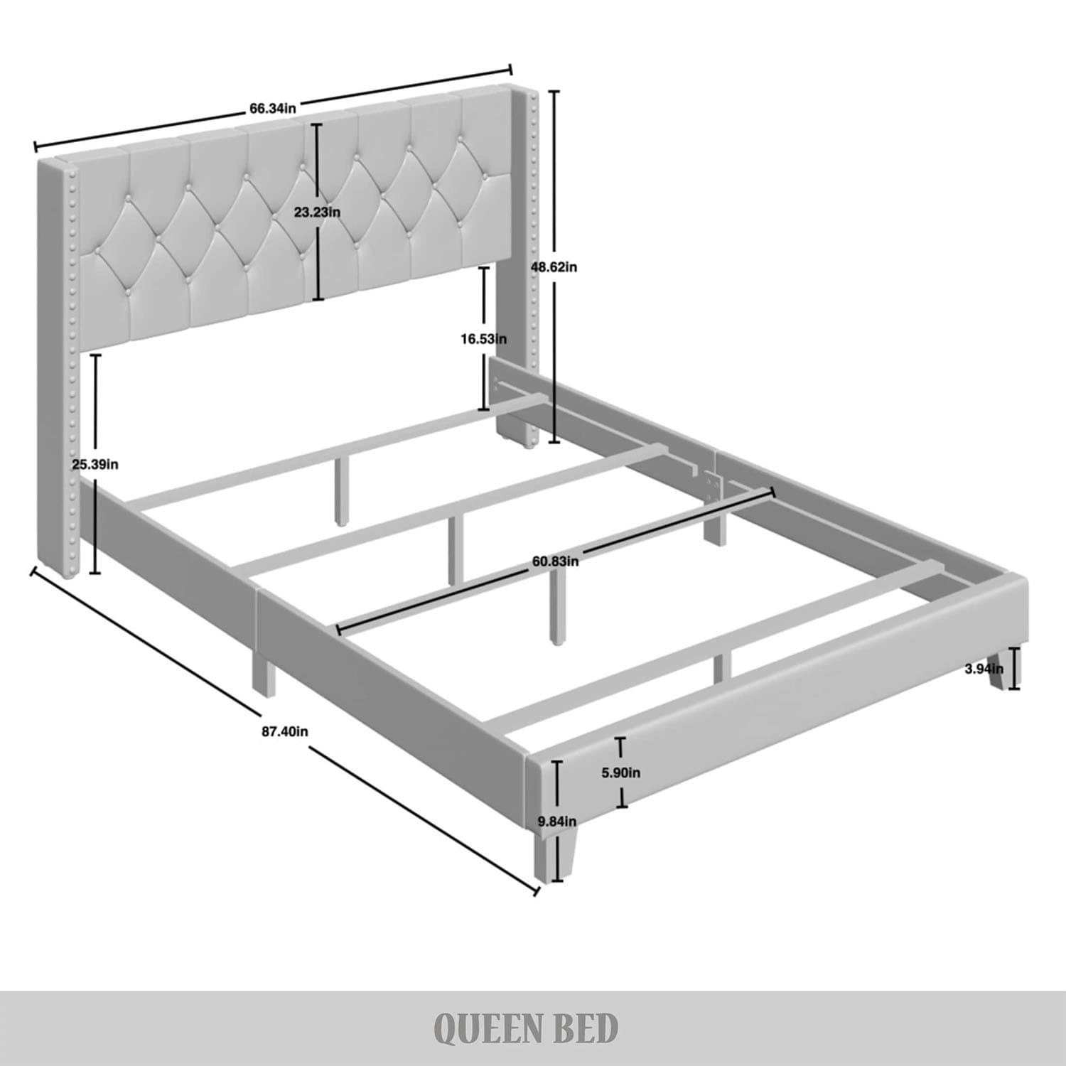 CasePiece C8403QUB-GD-PU beds - View #9