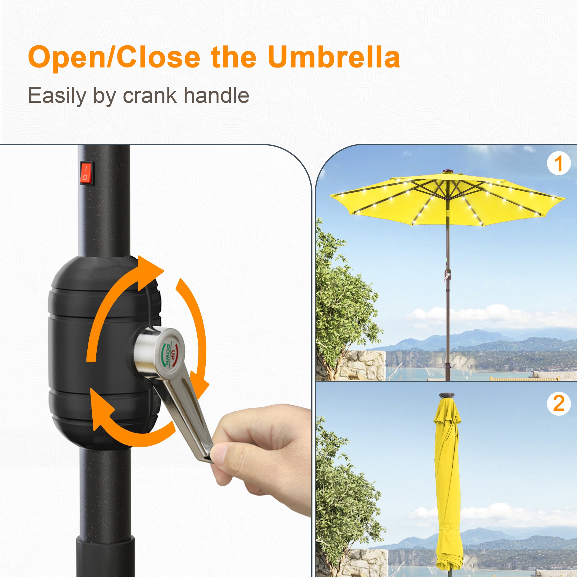 Sonkuki SD-027Y-LED Umbrellas-2 - View #4