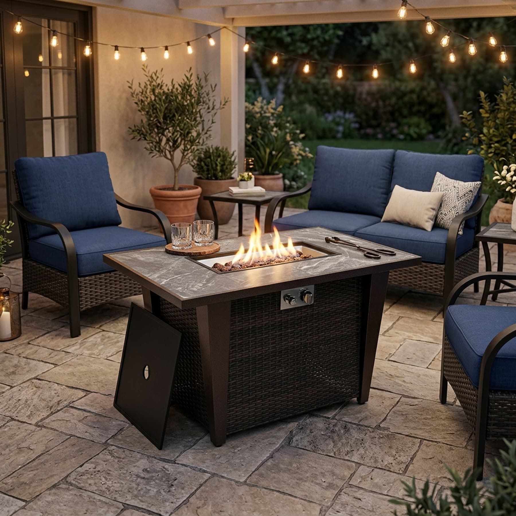 SINOFURN SYA640139BK Outdoor-Gas-Firepits - View #2
