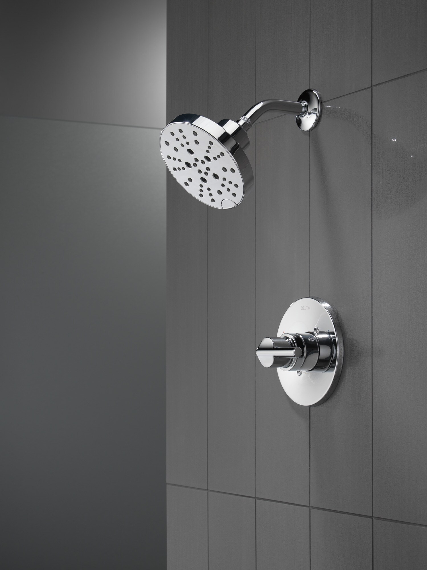 Chrome Wall Mounted Tub and Shower Faucet Set