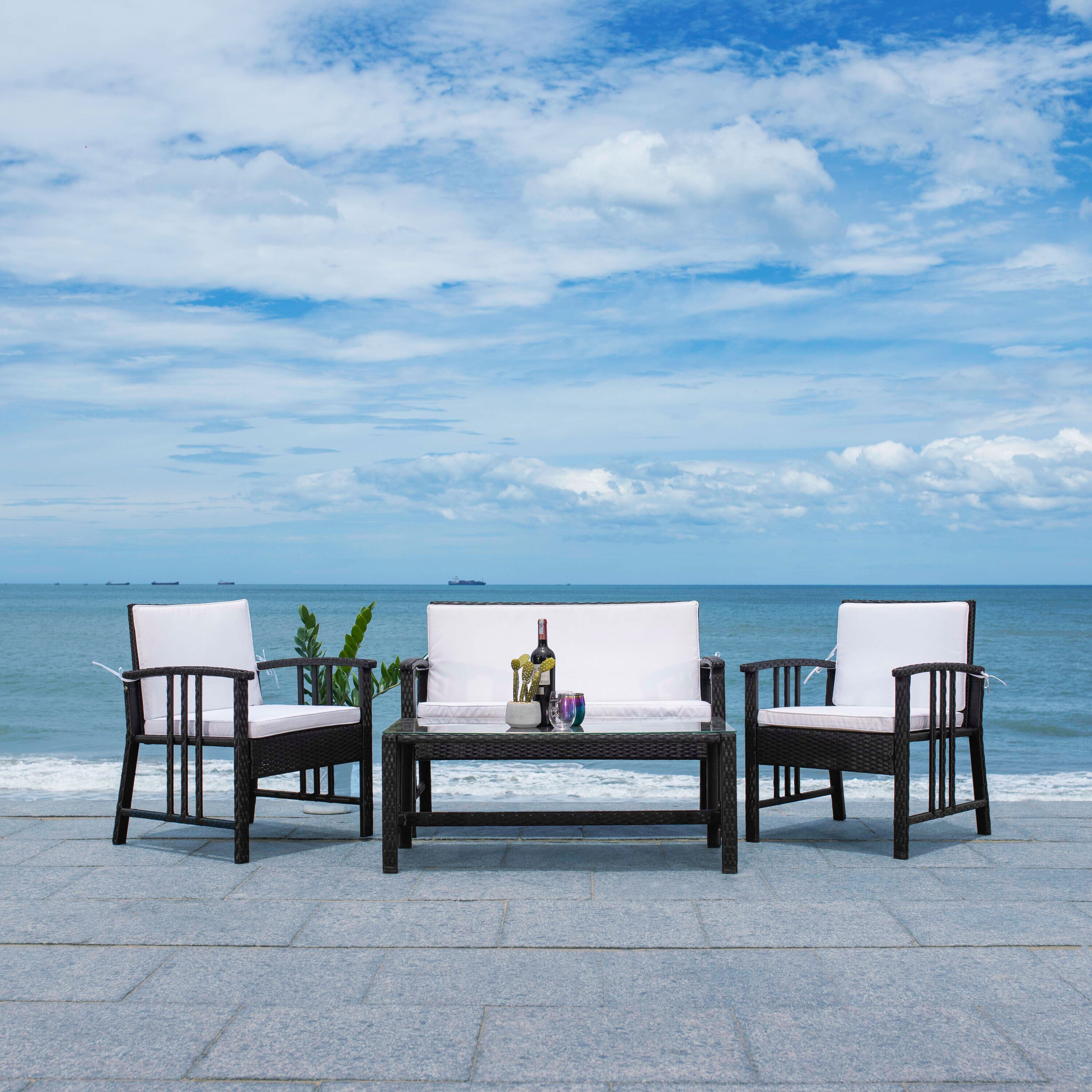Safavieh PAT7713A Patio-Conversation-Sets - View #7