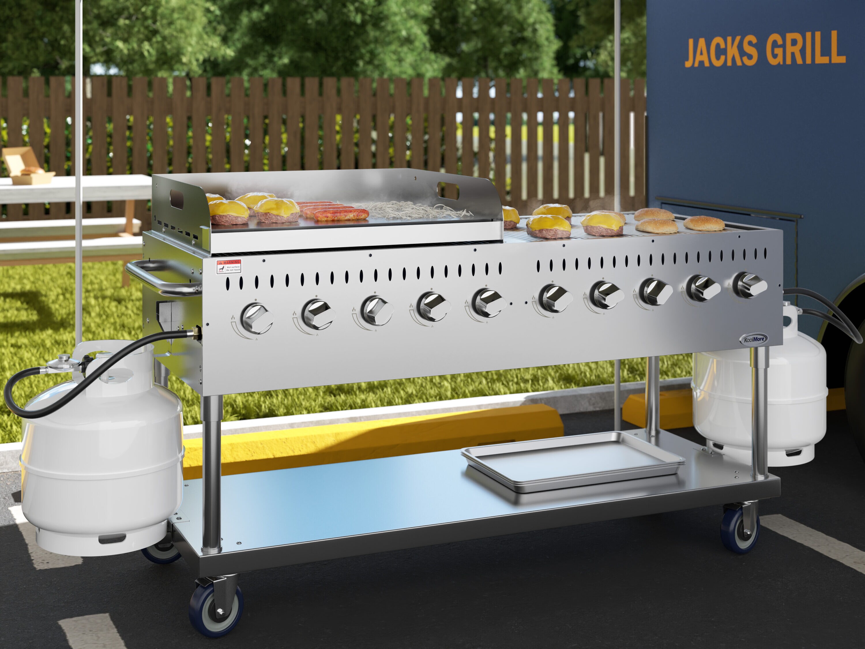KoolMore LOW-CGKIT7-G36 Gas-Grill - View #3