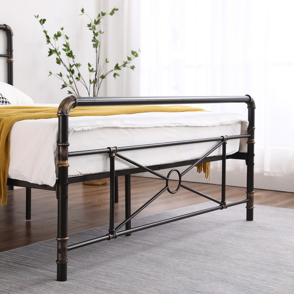 Winado Bed Frame Black Full Metal Bed Frame At Lowes.com