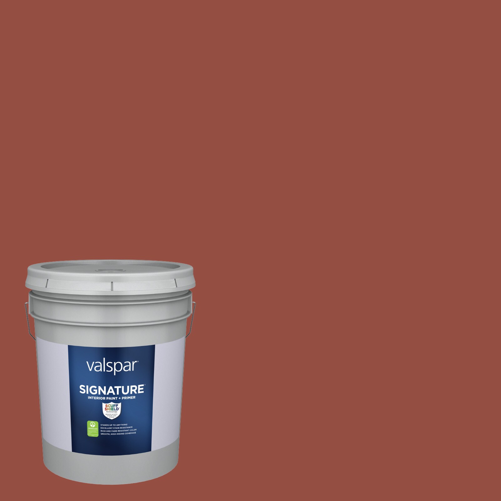 Valspar 2011-7-326831 Signature Satin Russet Red 2011-7 Latex Interior Paint Paint + Primer ( 5-gallon )