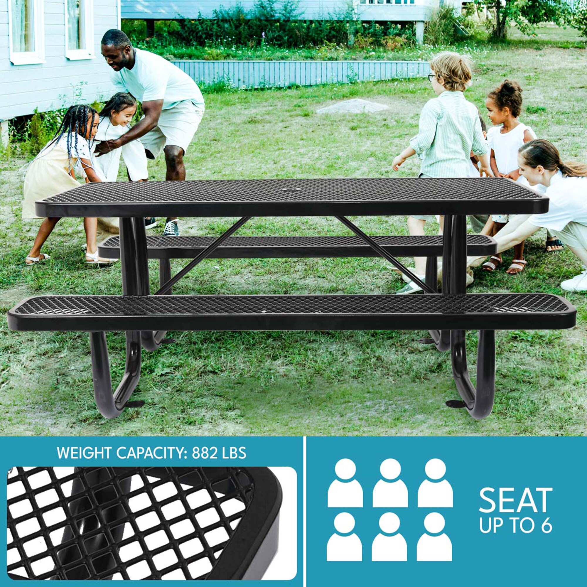 SINOFURN SYA010493GY Picnic-Tables - View #12