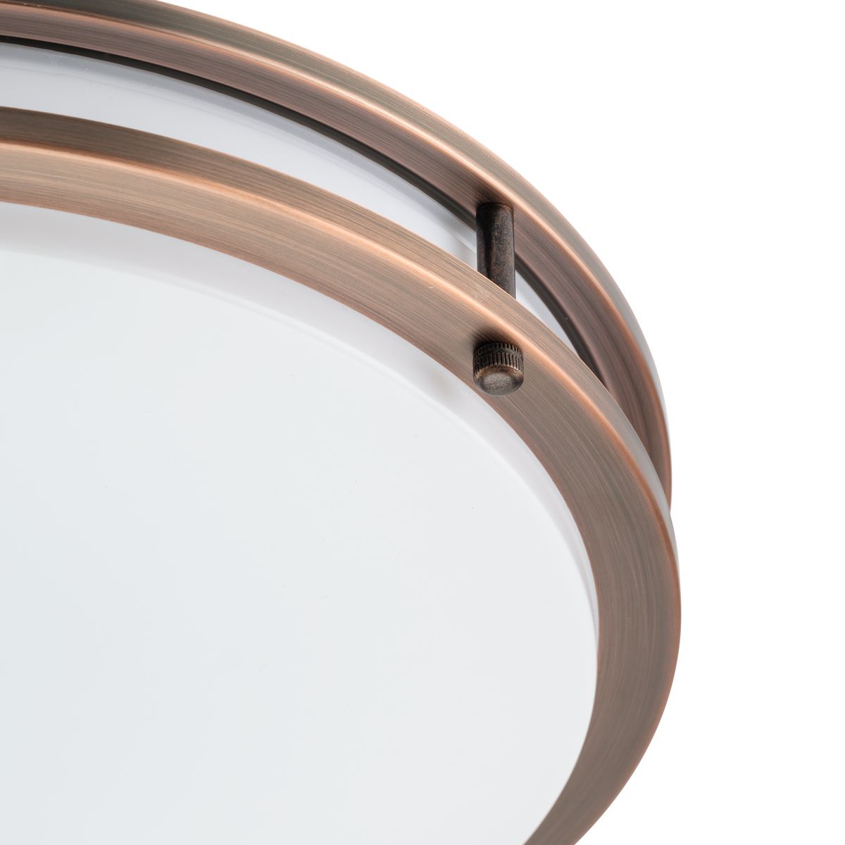 Urban Bronze 14" LED Flush Mount Light with Glass Diffuser