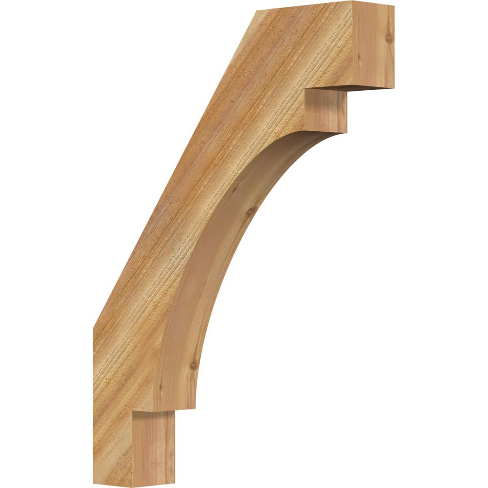 Ekena Millwork BRC04X22X30MRC00RWR 4-in x 22-in x 30-in Western Red Cedar Unfinished Wood Merced Rough Sawn Knee Brace